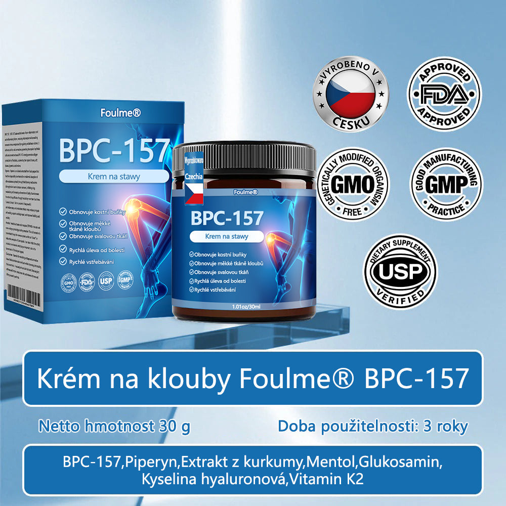 Lékárna Na Poště | Foulme® BPC-157 Regenerační krém na klouby 🦴💥💥 Léčí artritidu, neuropatii, revmatismus, sportovní zranění a další potíže 👍👍