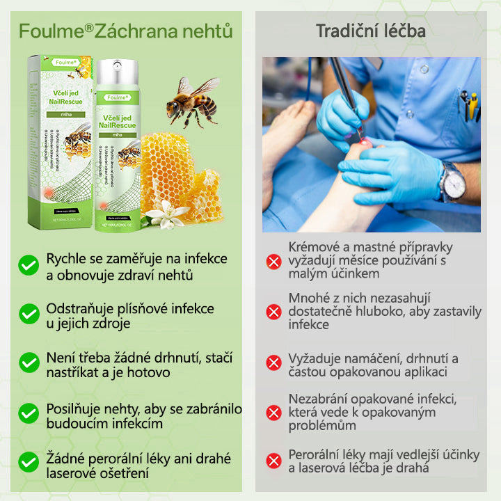 Lékárna Na Dr. Max Oficiální obchod | Foulme® NailRescue Včelí jed ve spreji🐝