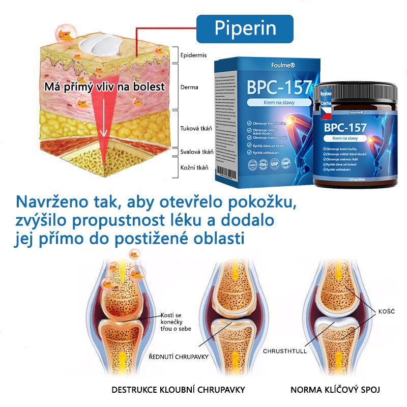 Lékárna Na Poště | Foulme® BPC-157 Regenerační krém na klouby 🦴💥💥 Léčí artritidu, neuropatii, revmatismus, sportovní zranění a další potíže 👍👍