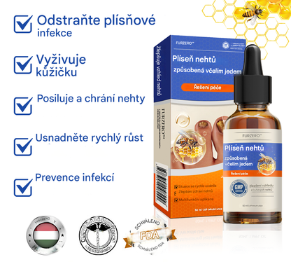 🐝🐝FurzeroTM Řešení pro léčbu nehtové plísně včelím jedem: Kompletní řešení nehtové plísně🌟👣👣