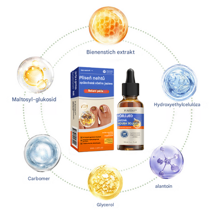 🐝🐝FurzeroTM Řešení pro léčbu nehtové plísně včelím jedem: Kompletní řešení nehtové plísně🌟👣👣